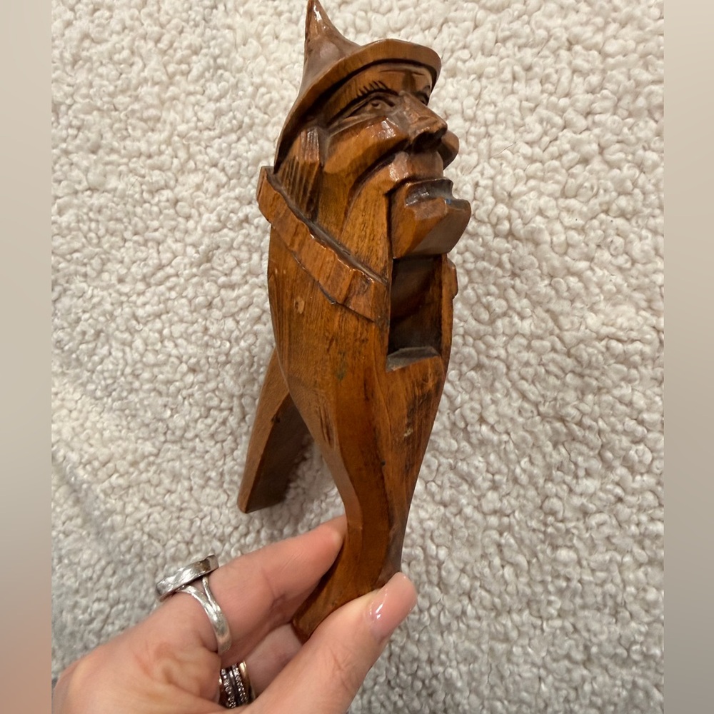 Vintage‎ Hand Carved Wooden Nutcracker Folk Art Germany Style